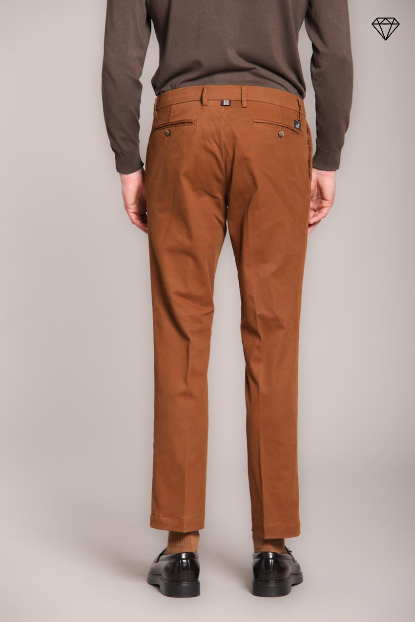New York pantalone chino uomo in gabardina stretch regular fit ①