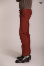 Foto 4 New York pantalone chino uomo in gabardina stretch regular fit ①