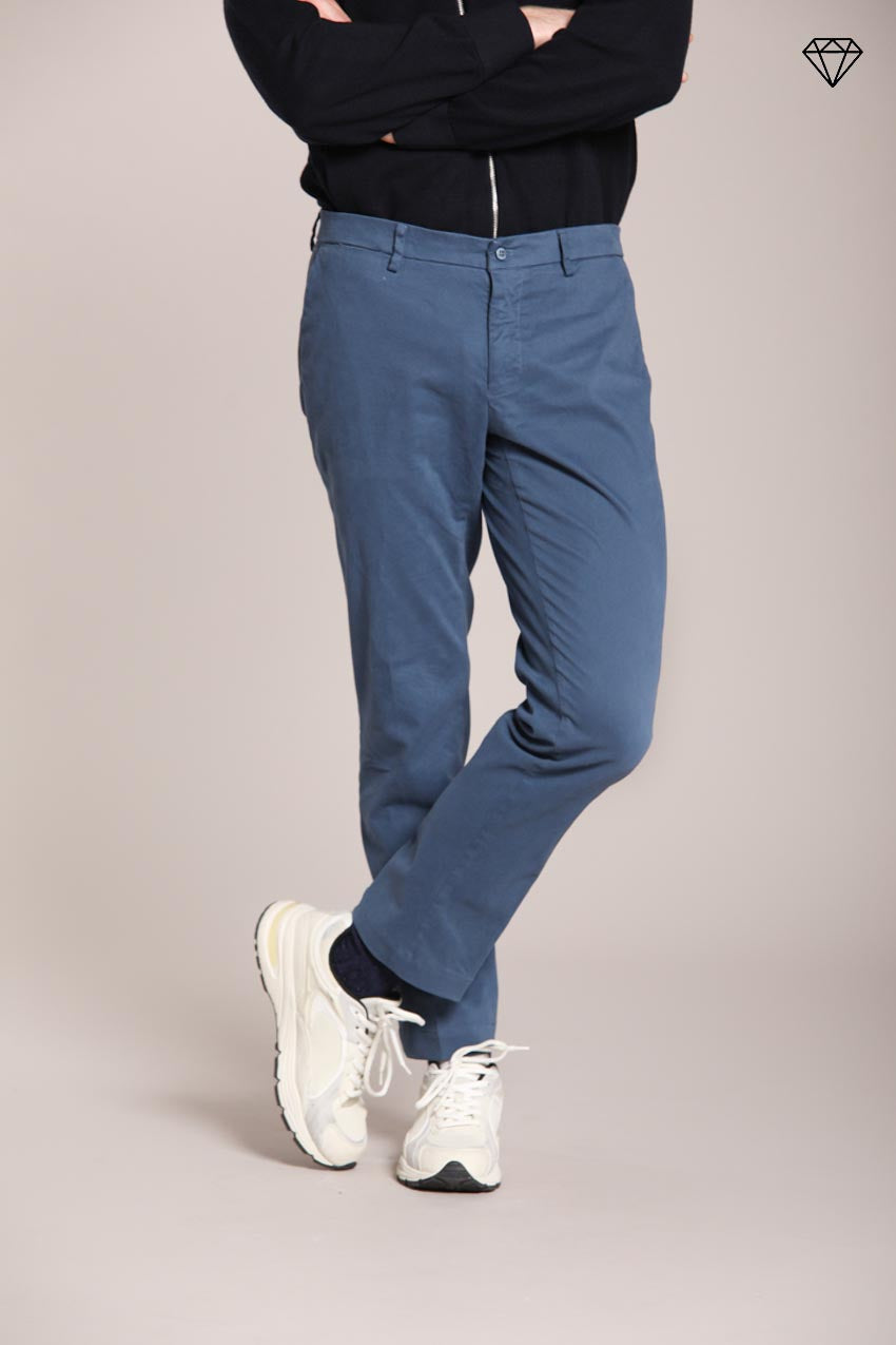 New York pantalón chino hombre en gabardina stretch regular fit ①