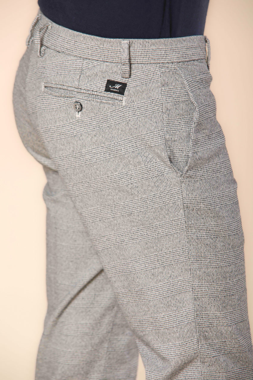 New Yorker Herren-Chinohose aus Baumwollmodal mit verblichenem Chevron-Muster Regular Fit