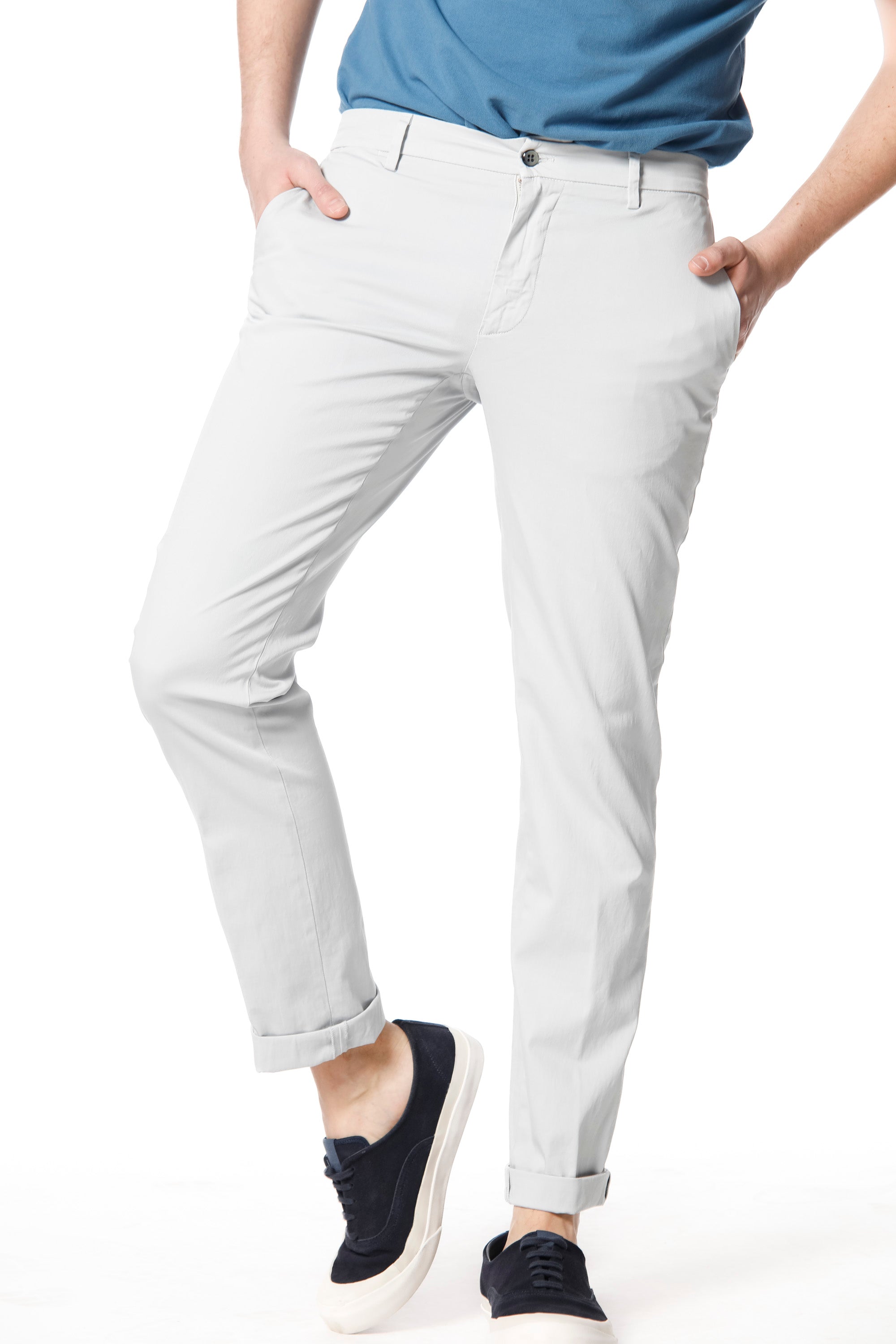 image 1 of Mason's New york model satin men's chino pants