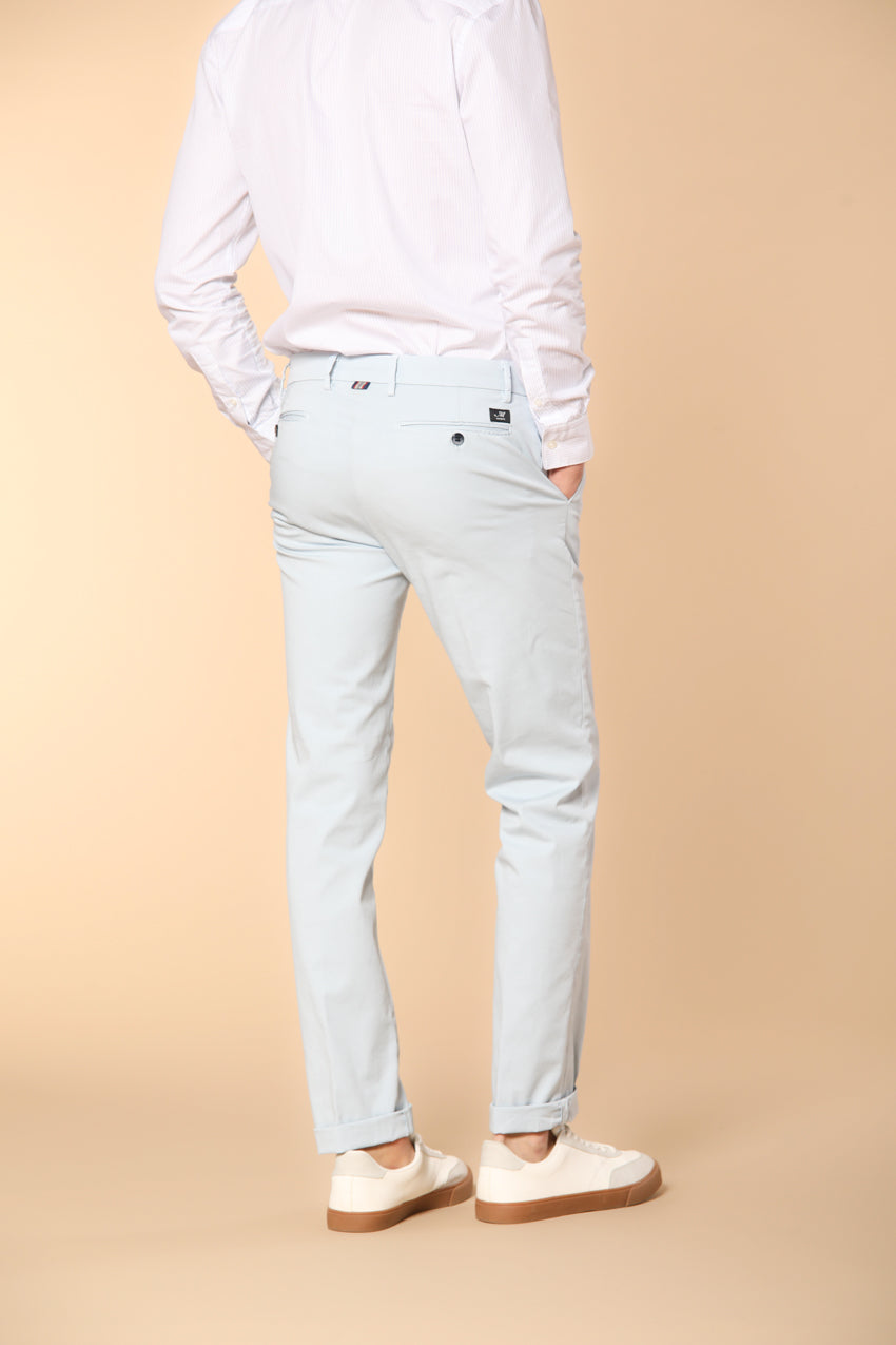 New York Pantalón Chino Hombre en Satén Elástico Regular Fit  ①