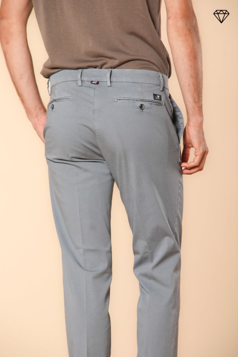 New York pantalone chino uomo in raso stretch regular fit ①