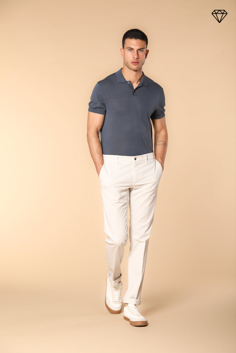 New York Herren Chino Hose aus Stretch-Satin Regular Fit ①