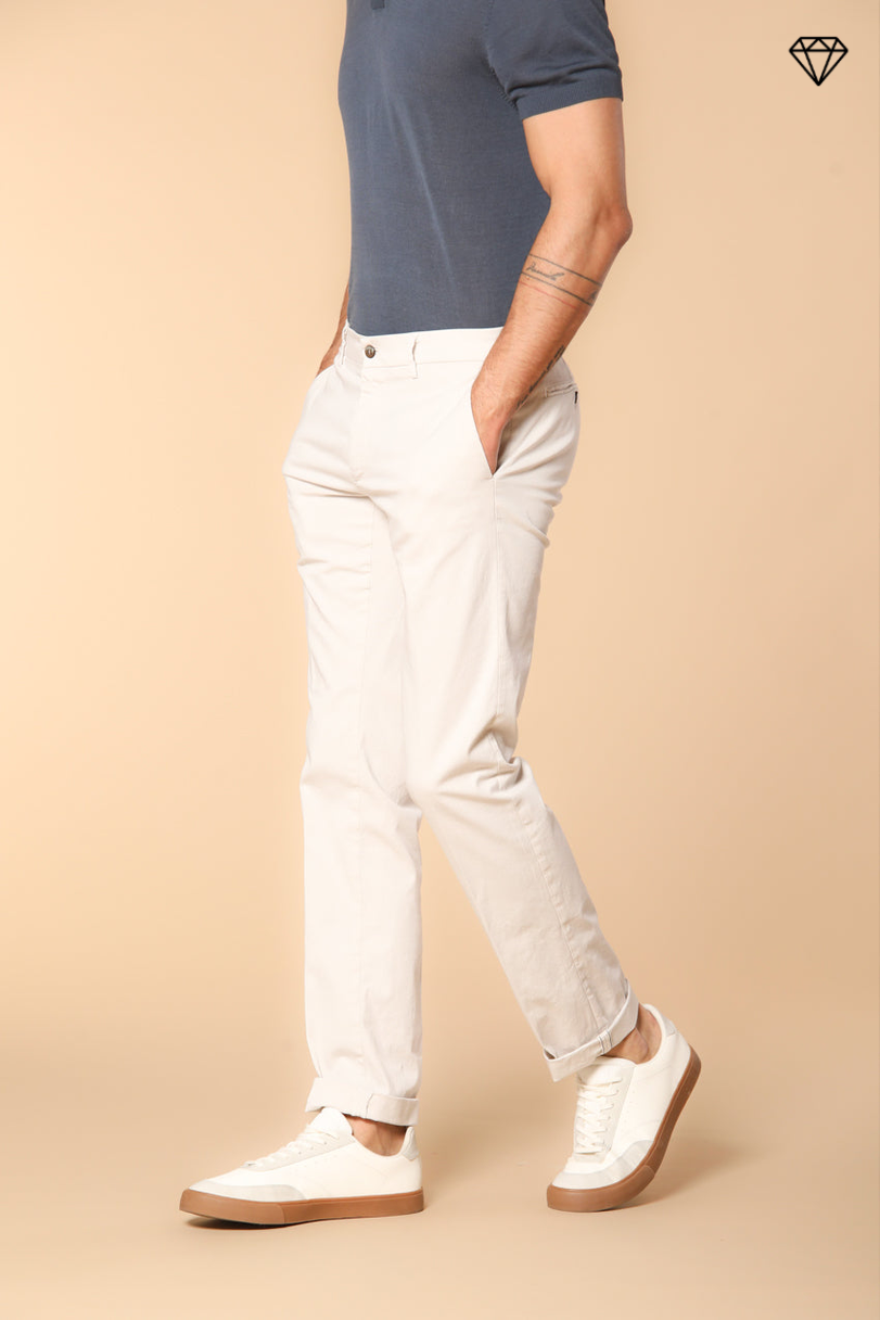 New York Herren Chino Hose aus Stretch-Satin Regular Fit ①