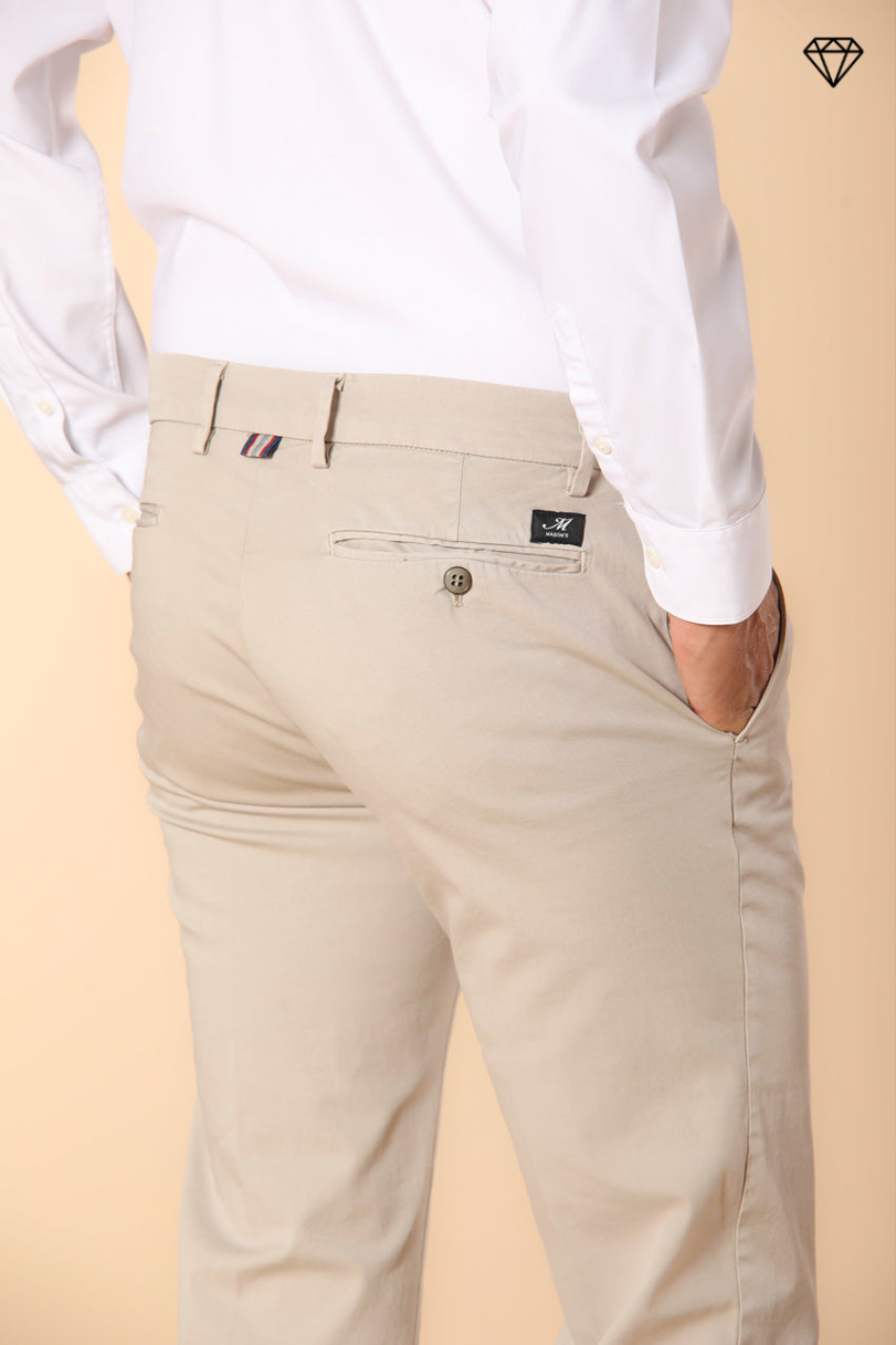 New York Herren Chino Hose aus Stretch-Satin Regular Fit ①
