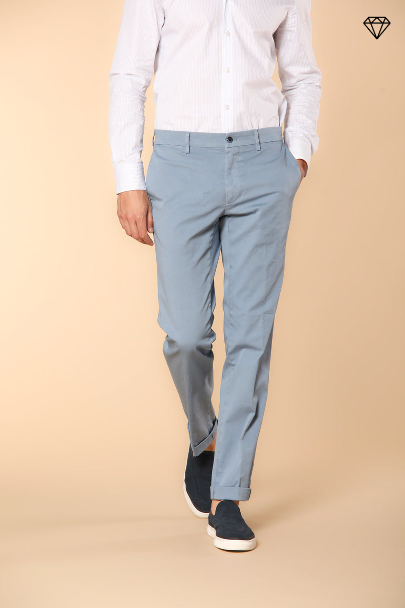 New York Herren Chino Hose aus Stretch-Satin Regular Fit ①