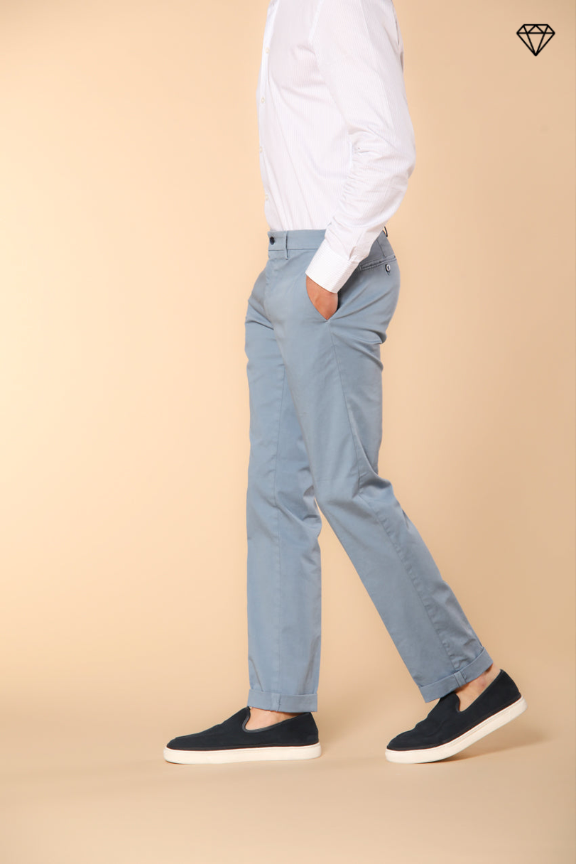 New York Herren Chino Hose aus Stretch-Satin Regular Fit ①