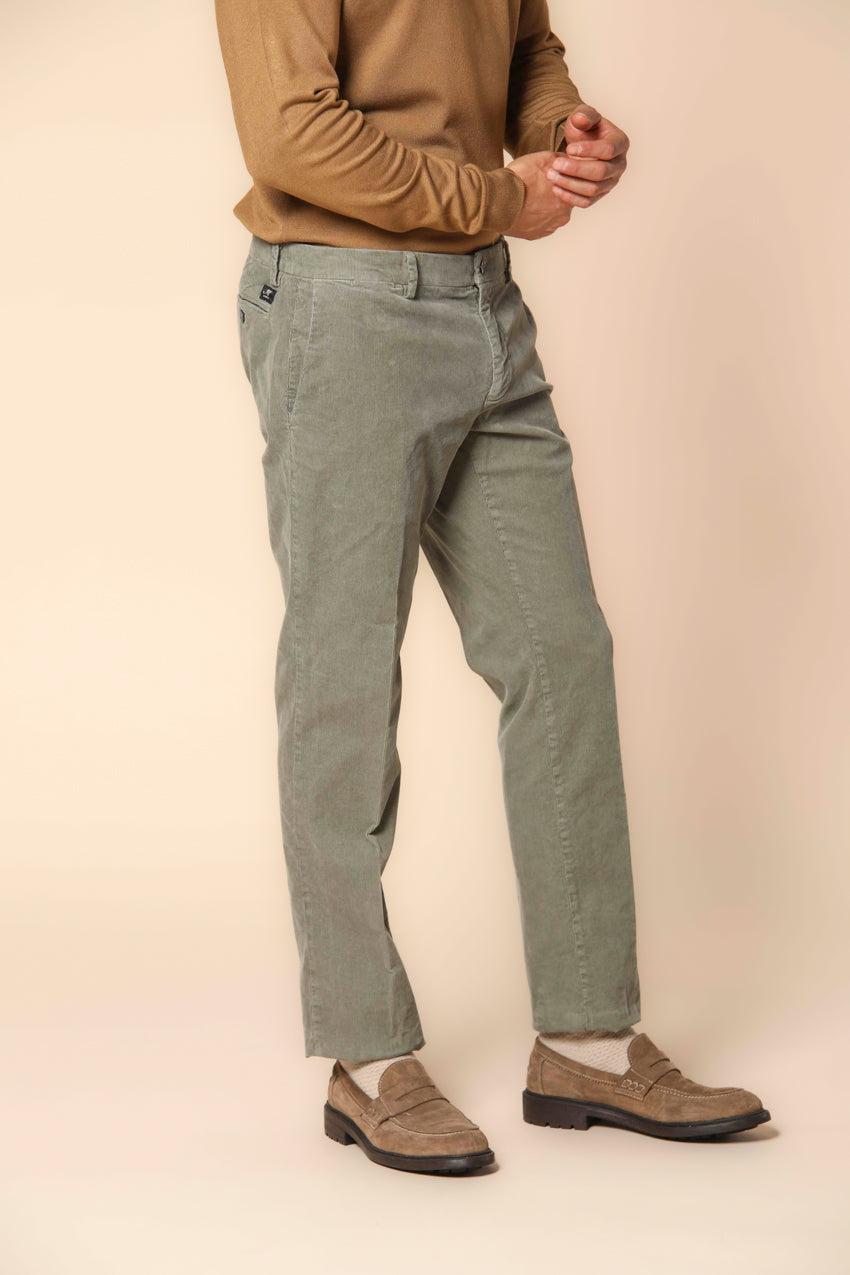 New York pantalón chino hombre en terciopelo 1000 rayas ajuste regualr