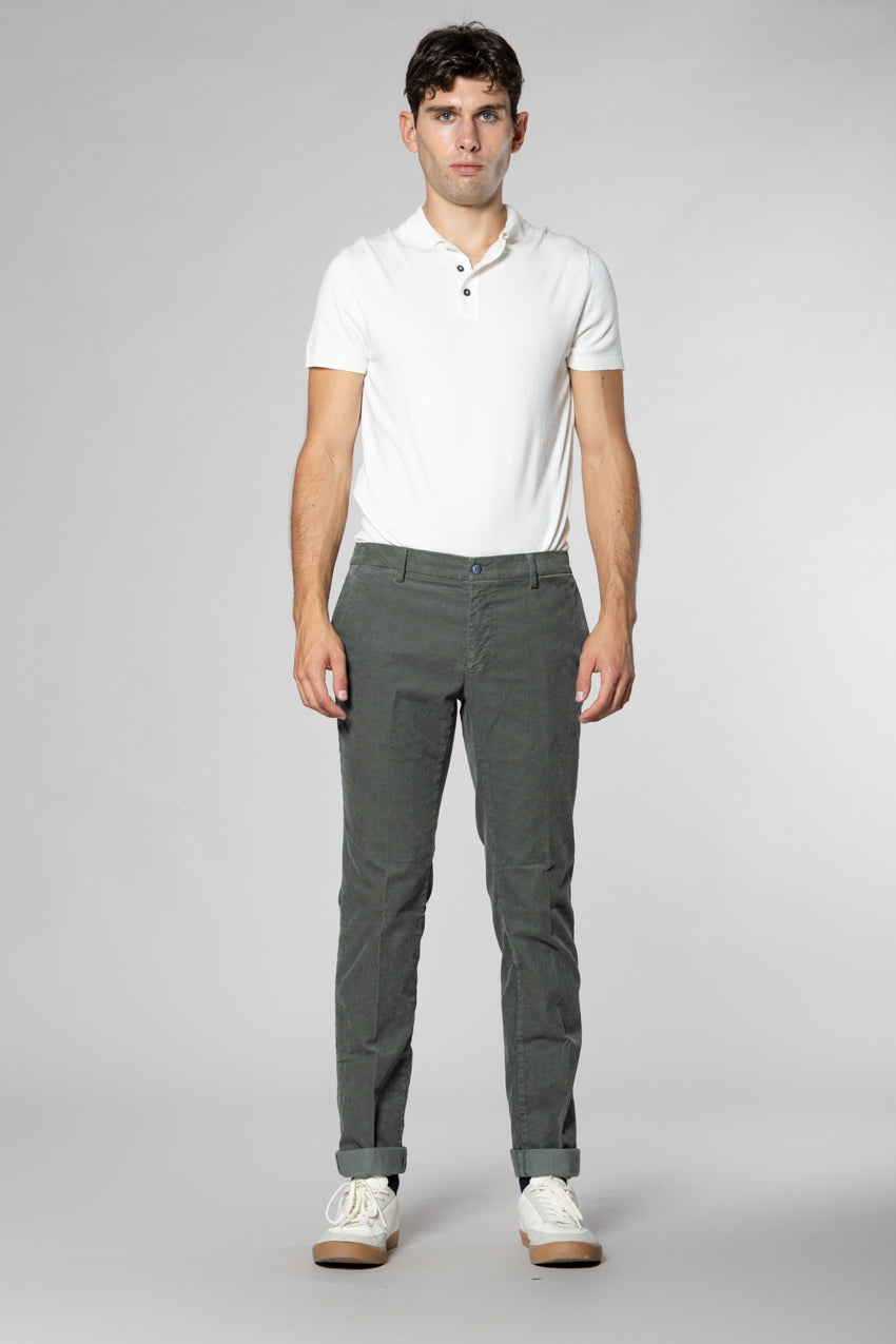 New York pantalon chino homme en velours 1000 raies regular fit