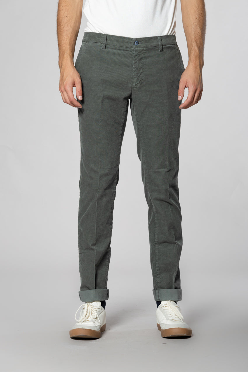 New York pantalon chino homme en velours 1000 raies regular fit