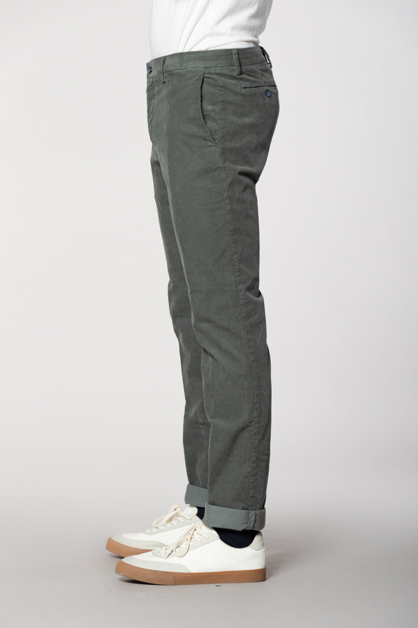 New York pantalon chino homme en velours 1000 raies regular fit