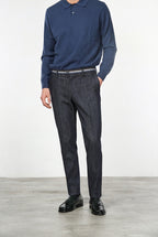 New York Winter men’s chino pants in stretch denim, regular fit