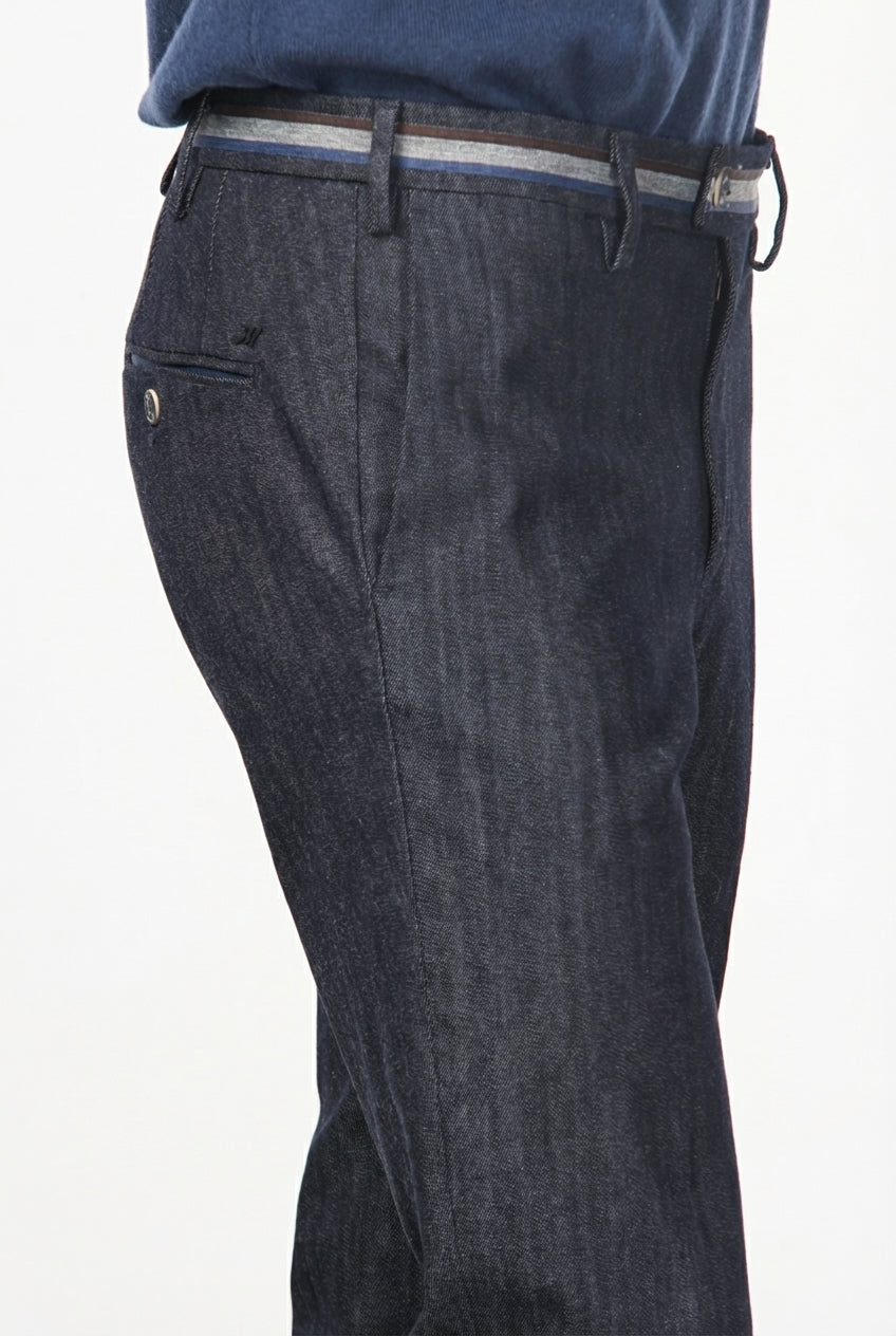 New York Winter men’s chino pants in stretch denim, regular fit