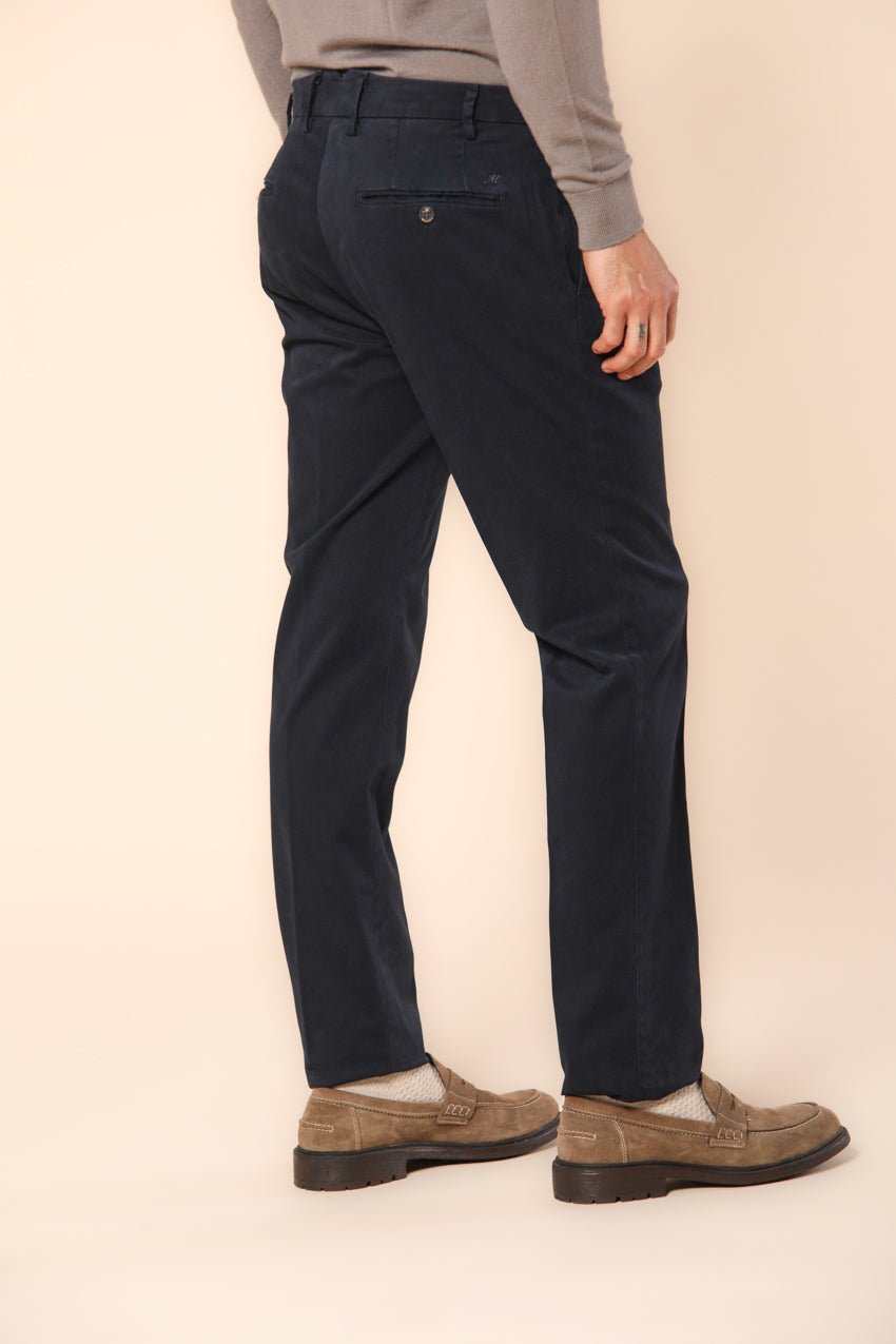 Genova pantalón chino hombre en gabardina ajuste regular