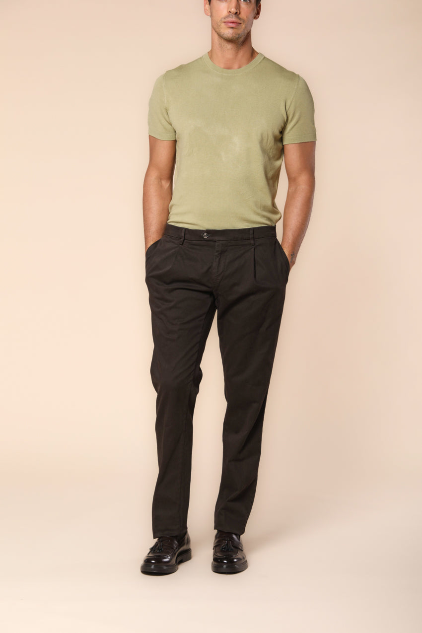 Genova men's chino pants in gabardine regular fit