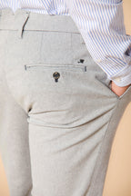 New York Sartoriale pantalone chino uomo in cotone cover tinto filo regular fit