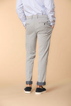 New York Sartoriale pantalone chino uomo in cotone cover tinto filo regular fit