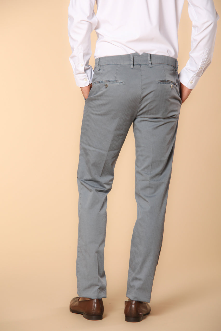 New York Times Elax men's chino pants in cotton chevron regular fit