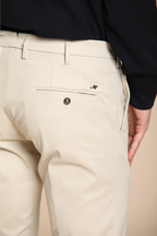 New York pantalon chino homme en gabardine teintée en pièce regular fit