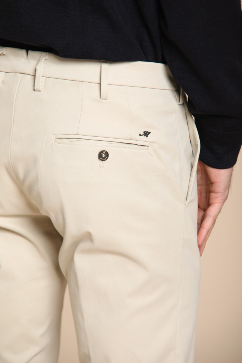 New York pantalon chino homme en gabardine teintée en pièce regular fit