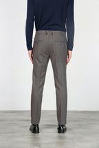 New York men’s chino pants in yarn-dyed birdseye pattern with regular fit
