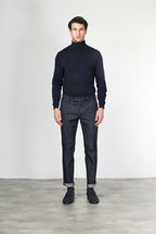 New York pantalone chino uomo in denim stretch regular fit