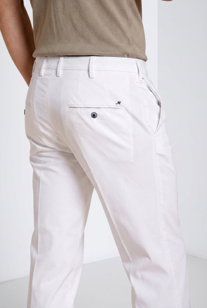 New York pantalone chino uomo in gabardina stretch regular fit ①