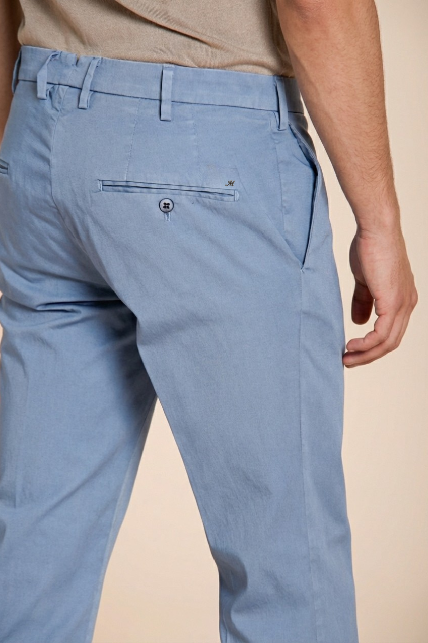 New York pantalón chino hombre en gabardina stretch regular fit ①