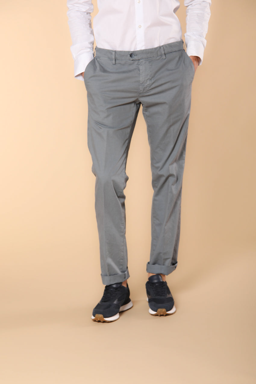 New York Sartoriale pantalón chino hombre sartorial en algodón pima regular fit