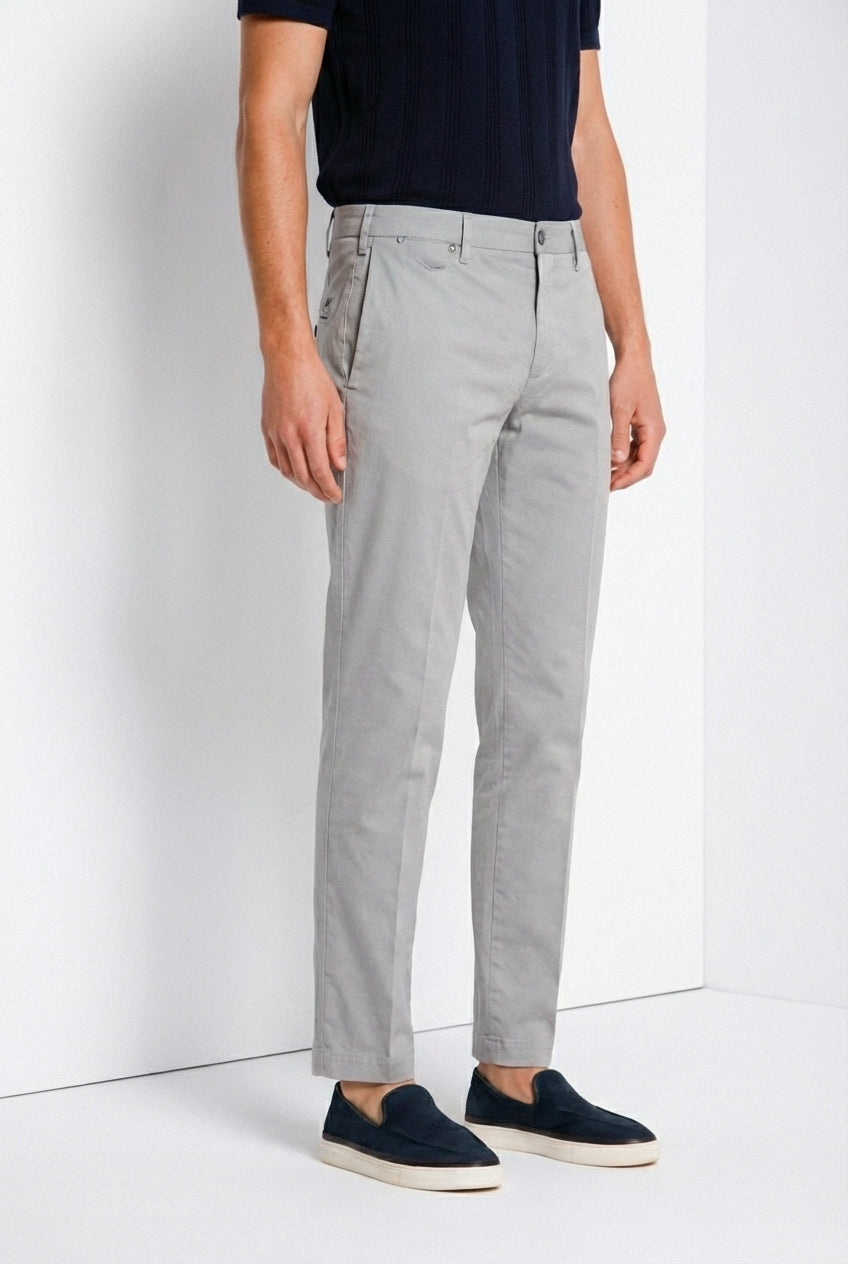 New York pantalon chino homme en gabardine stretch regular fit ①