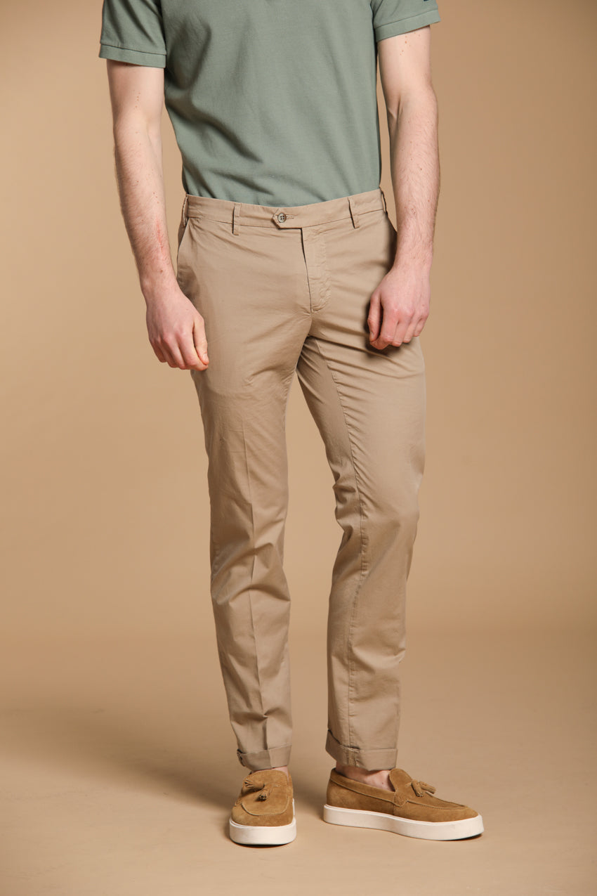  New York Maßgeschneiderte Herren Chino Hose aus Pima-Baumwolle Regular Fit