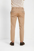 New York pantalone chino uomo in gabardina stretch regular fit ①