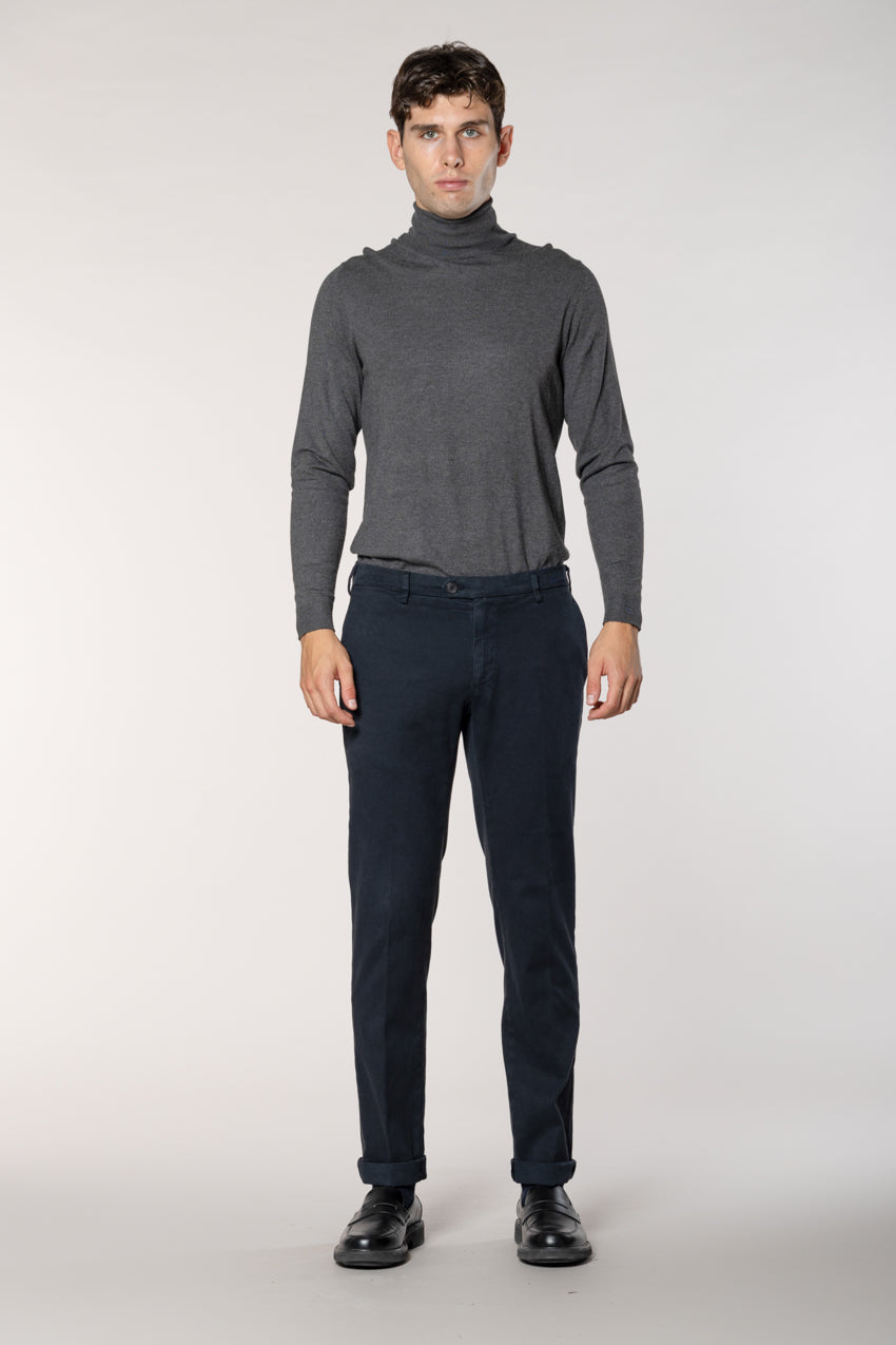 New York Sartoriale pantalón chino hombre sartorial en algodón cachemira regular fit