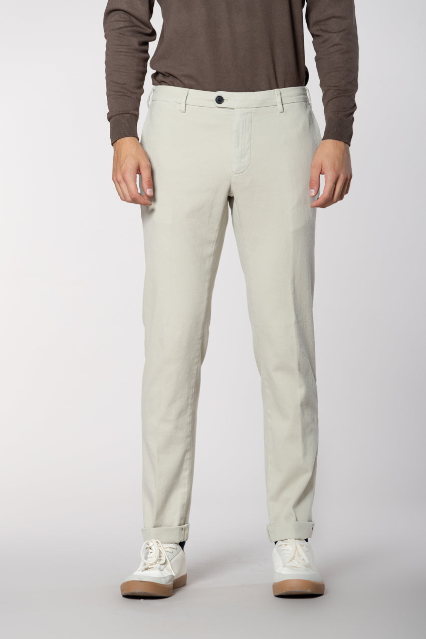 New York Sartoriale pantalone chino uomo sartoriale in cotone cashmere regular fit