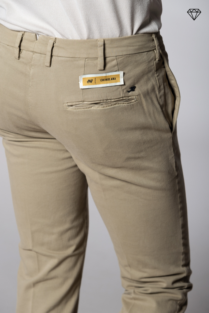 New York Sartoriale pantalon chino homme sartorial en coton laine regular fit ①