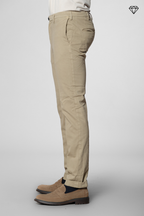 New York Sartoriale pantalon chino homme sartorial en coton laine regular fit ①