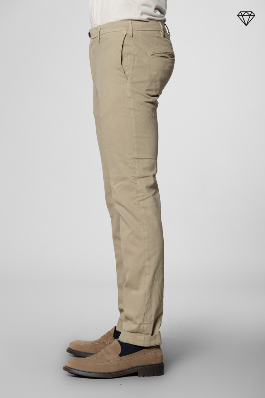 New York Sartoriale pantalon chino homme sartorial en coton laine regular fit ①