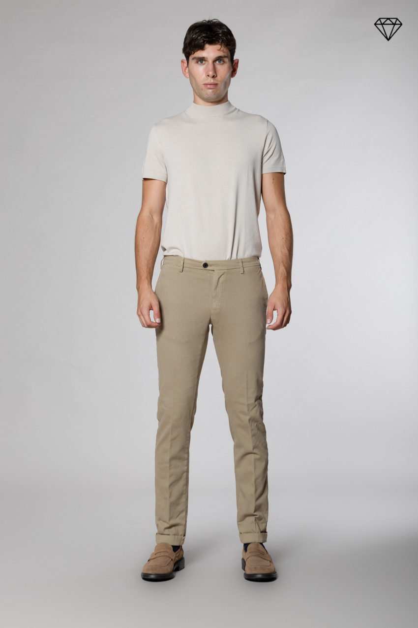New York Sartoriale pantalon chino homme sartorial en coton laine regular fit ①