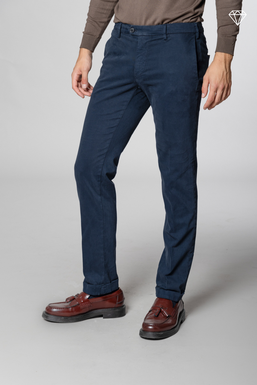 New York Sartoriale pantalon chino homme sartorial en coton laine regular fit ①