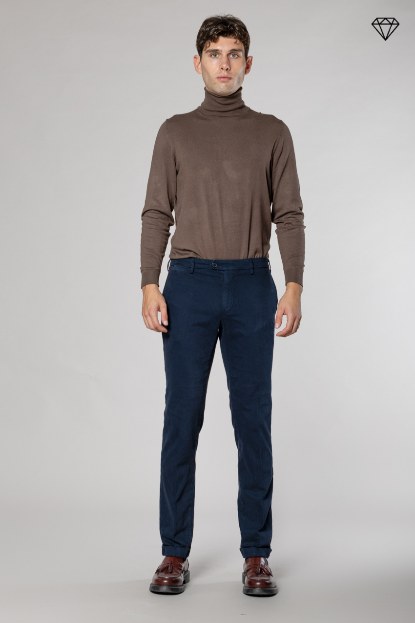 New York Sartoriale pantalon chino homme sartorial en coton laine regular fit ①