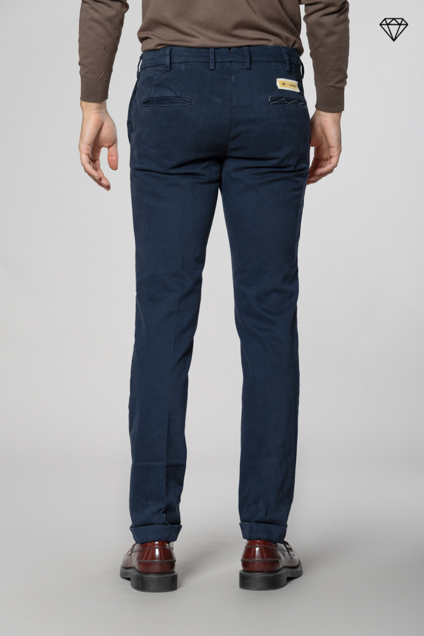 New York Sartoriale pantalon chino homme sartorial en coton laine regular fit ①