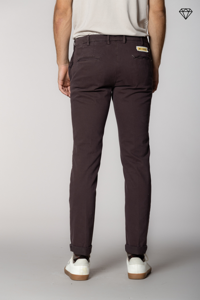 New York Sartoriale pantalon chino homme sartorial en coton laine regular fit ①