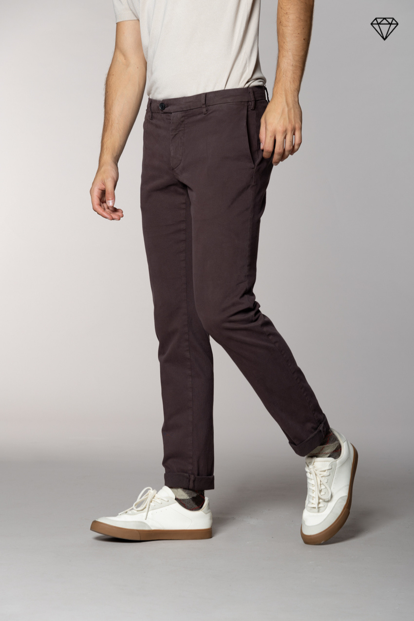 New York Sartoriale pantalon chino homme sartorial en coton laine regular fit ①