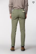 New York Sartoriale men's chino pants tailored in cotton and wool regular fit ①