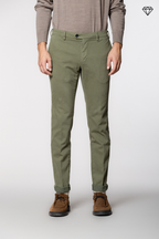 New York Sartoriale men's chino pants tailored in cotton and wool regular fit ①