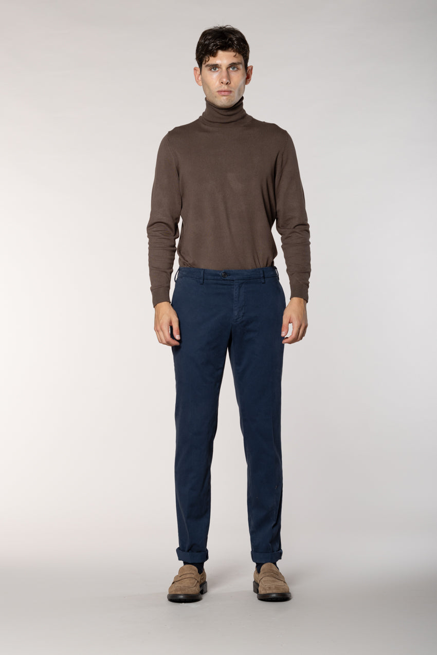 New York Sartoriale pantalon chino homme sartorial en coton soie regular fit