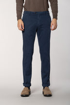 New York Sartoriale pantalón chino hombre sartorial en algodón seda regular fit