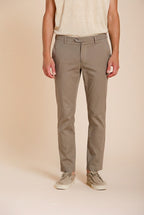 New York pantalon chino homme en gabardine stretch regular fit ①