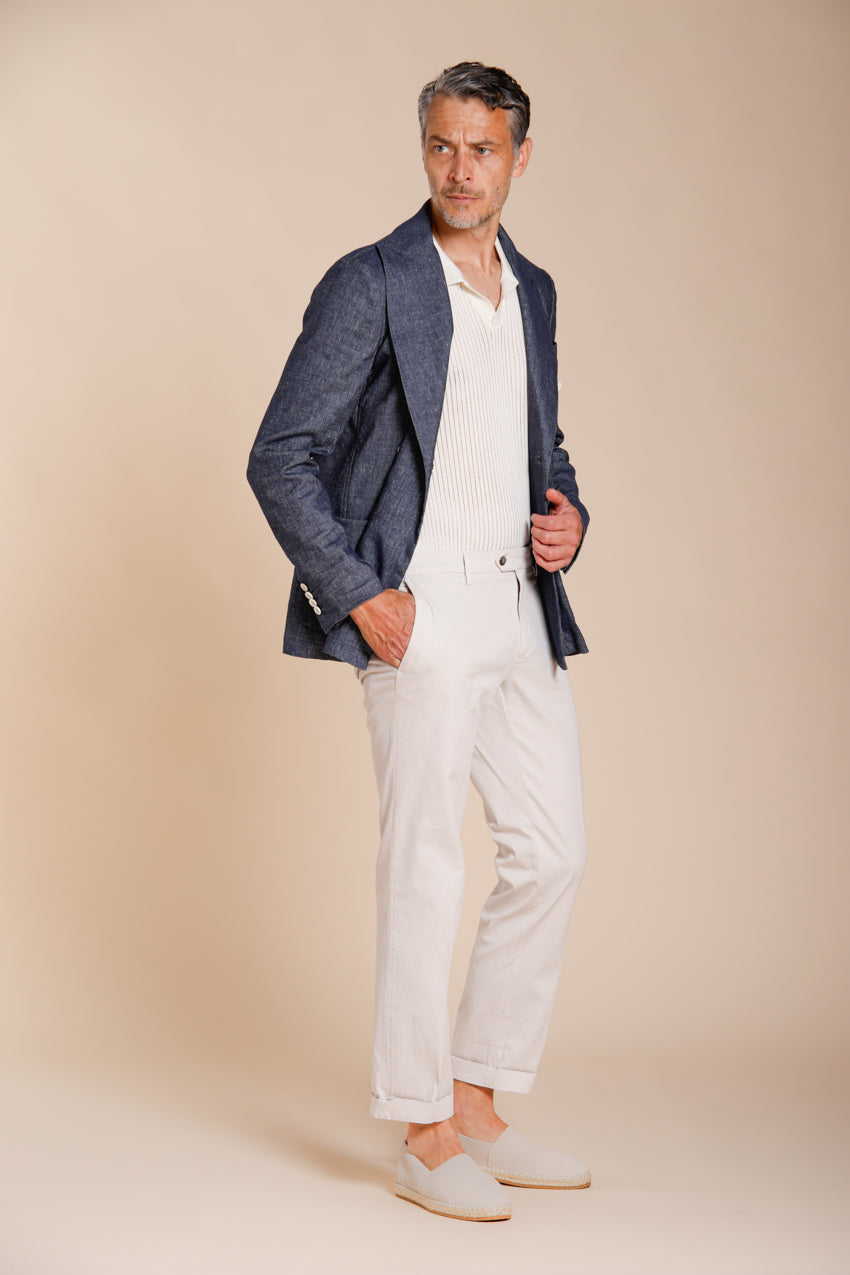 New York pantalón chino hombre en gabardina stretch regular fit ①